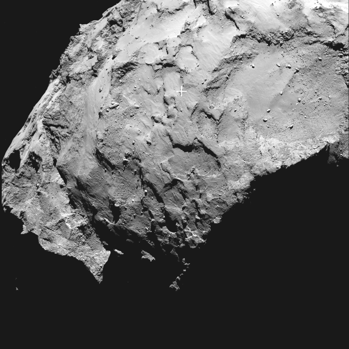 Lendingarstaður Philae á 67P/Churyumov-Gerasimenko