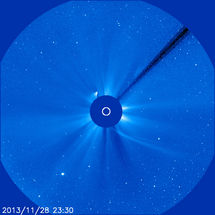 Leifar halastjörnunnar ISON