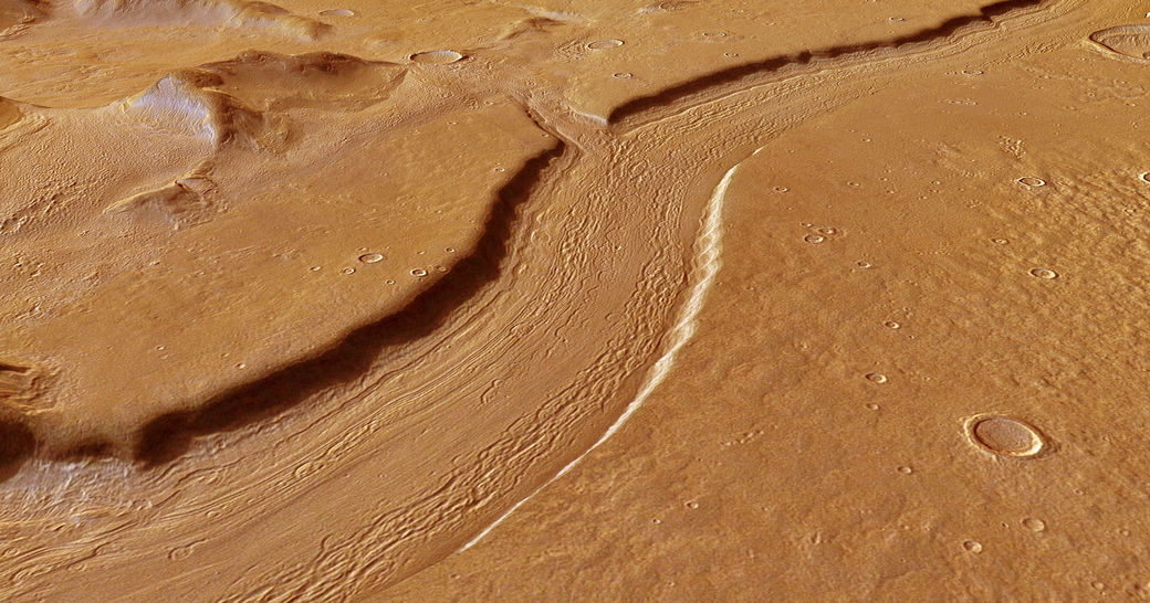 Reull Vallis, árfarvegur, Mars