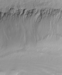 Mars, giljadrög, vatn