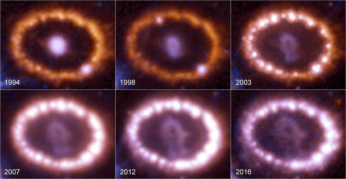 Þróun SN1987A