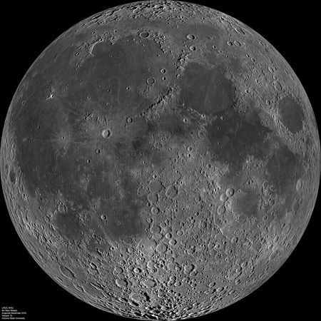 Tunglid, nærhlið, Lunar Reconnaissance Orbiter, tunglhöf